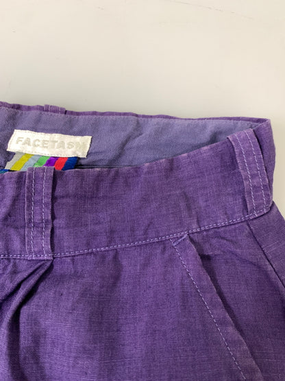 【中古品】【メンズ】 FACETASM ファセッタズム HEMP LINEN PANTS AY-PT-U01 ヘンプ リネン パンツ メンズ ボトムス 麻 ズボン 151-260723-em-50-min サイズ：S カラー：パープル 万代Net店