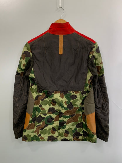 【現状渡し品】【メンズ】 JUNYA WATANABE COMME DES GARCONS ジュンヤワタナベ コムデギャルソン WD－J０２５ DUCK HUNT ダックハンターカモ ツイード ドッキング ジャケット 140-260714-ta-01-min サイズ：S カラー：マルチカラー 万代Net店