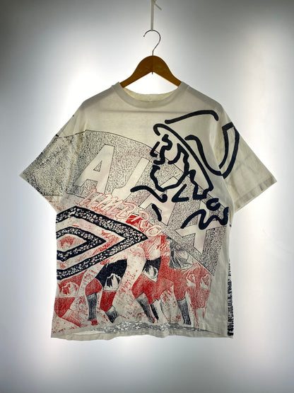【現状渡し品】【メンズ】 UMBRO アンブロ 90S AJAX SS TEE 半袖Tシャツ ショートスリーブ 146-260718-AS-59-min サイズ：不明 下記参照 カラー：ホワイト 万代Net店