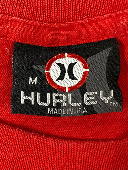 【中古品】【メンズ】 HURLEY X ハーレー 00S LOGO TEE 00年代 ロゴ 半袖Tシャツ メンズ トップス ヴィンテージ 146-260720-em-32-min サイズ：M カラー：レッド 万代Net店