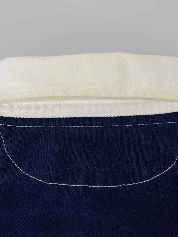【中古品】【メンズ】 RALPH LAUREN ラルフローレン CUSTOM FIT LS POLO SHIRT カスタムフィット ロングスリーブ ポロシャツ メンズ トップス 146-260720-em-34-min サイズ：M カラー：ホワイト/レッド 万代Net店