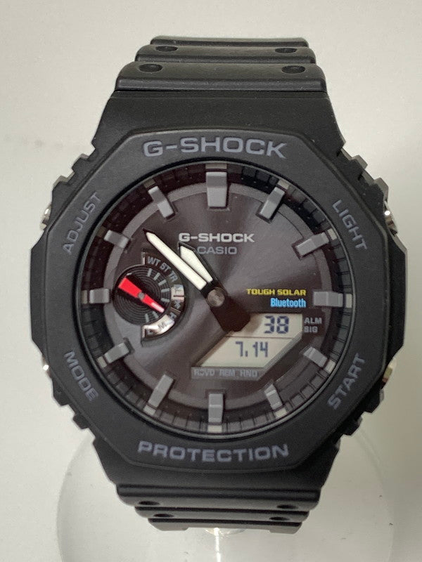 【中古品】【メンズ/レディース】 CASIO カシオ G-SHOCK 2100 SERIES SOLAR WATCH GA-B2100-1AJF ジーショック 2100シリーズ ソーラー 腕時計 196-260715-yn-36-min カラー：ブラック 万代Net店