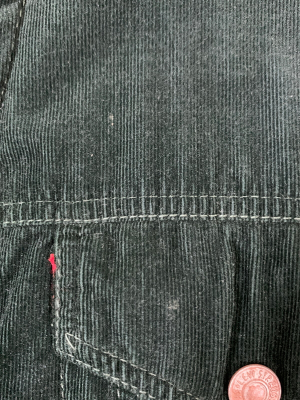 【中古品】【メンズ】 LEVI'S リーバイス 70535 CORDUROY BOA JACKET コーデュロイ ボア ジャケット メンズ アウター 防寒 147-260731-em-65-min サイズ：Ｌ カラー：ダークグリーン 万代Net店
