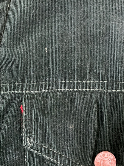 【中古品】【メンズ】 LEVI'S リーバイス 70535 CORDUROY BOA JACKET コーデュロイ ボア ジャケット メンズ アウター 防寒 147-260731-em-65-min サイズ：Ｌ カラー：ダークグリーン 万代Net店