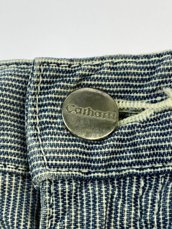 【中古品】【メンズ】 CARHARTT カーハート STRIPE PAINTER PANTS ストライプ ペインター パンツ ボトムス 157-260727-jt-15-min サイズ：30 W76 H93 カラー：ブルー/ホワイト ストライプ 万代Net店