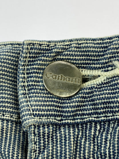 【中古品】【メンズ】 CARHARTT カーハート STRIPE PAINTER PANTS ストライプ ペインター パンツ ボトムス 157-260727-jt-15-min サイズ：30 W76 H93 カラー：ブルー/ホワイト ストライプ 万代Net店