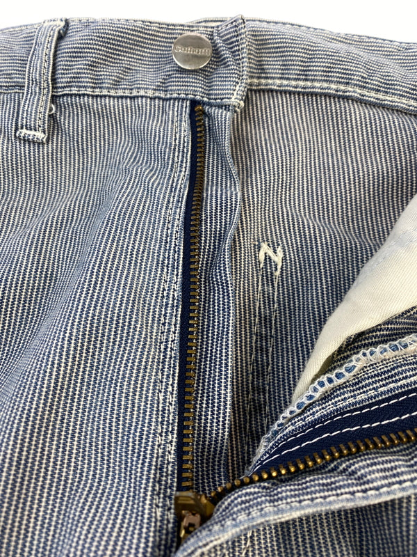 【中古品】【メンズ】 CARHARTT カーハート STRIPE PAINTER PANTS ストライプ ペインター パンツ ボトムス 157-260727-jt-15-min サイズ：30 W76 H93 カラー：ブルー/ホワイト ストライプ 万代Net店