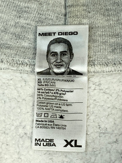 【中古品】【メンズ】 LOS ANGELS APPAREL ロサンゼルスアパレル 14OZ HOODIE フーディ パーカー トップス 142-260727-jt-17-min サイズ：XL カラー：グレー 万代Net店