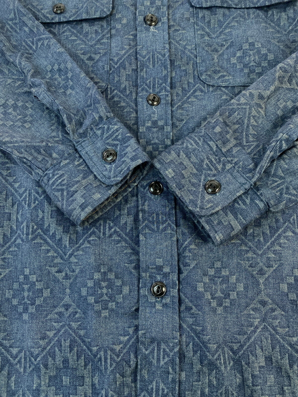 【中古品】【メンズ】 JELADO ジェラード CHECK SHIRT チェックシャツ トップス 145-260727-jt-20-min サイズ：M カラー：ネイビー 総柄 万代Net店