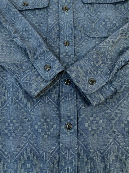 【中古品】【メンズ】 JELADO ジェラード CHECK SHIRT チェックシャツ トップス 145-260727-jt-20-min サイズ：M カラー：ネイビー 総柄 万代Net店
