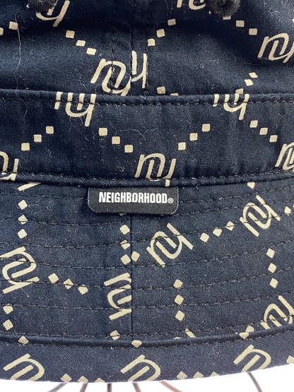 【中古品】【メンズ】 NEIGHBORHOOD ネイバーフッド 221YGNH-HT08 MONOGRAM C-HAT バケットハット 帽子 185-260719-AS-45-min サイズ：L カラー：ブラック 万代Net店