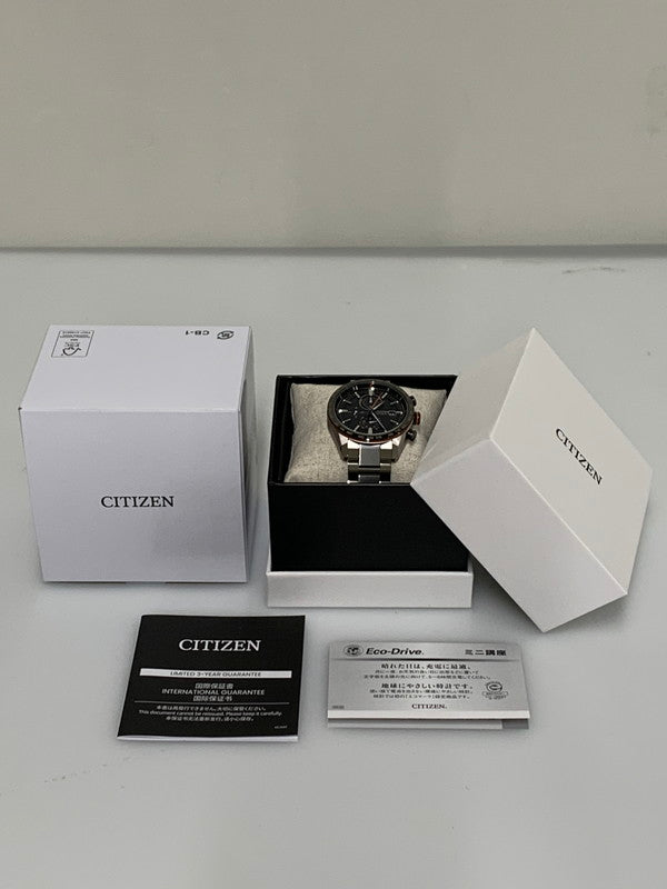 【中古品】【メンズ】 CITIZEN シチズン H800-A1CN206 ECO DRIVE ATTESA アナログ ソーラー腕時計 197-260719-AS-3-min カラー：シルバー 万代Net店