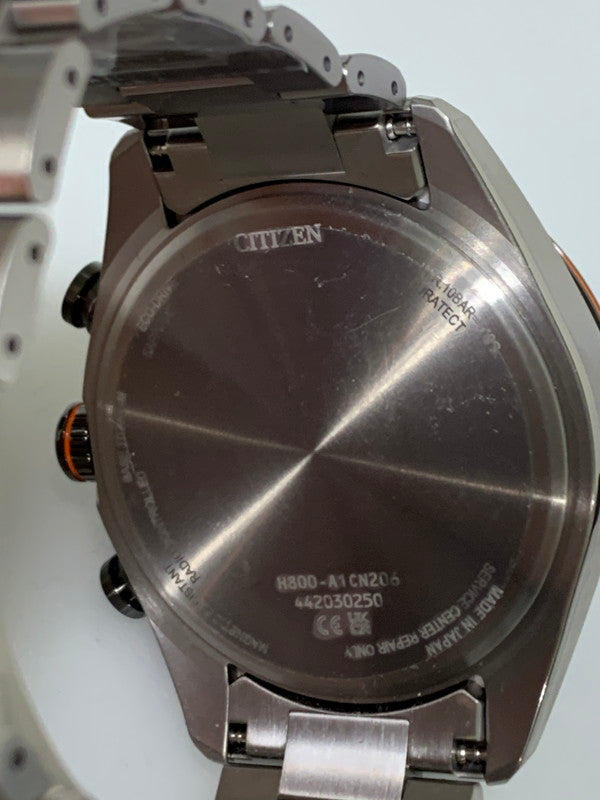 【中古品】【メンズ】 CITIZEN シチズン H800-A1CN206 ECO DRIVE ATTESA アナログ ソーラー腕時計 197-260719-AS-3-min カラー：シルバー 万代Net店