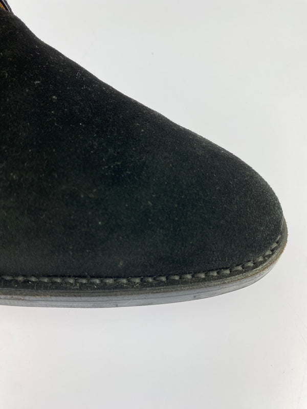 【中古品】【メンズ】 REGAL リーガル 708R スエード チャッカブーツ 靴 シューズ 165-260719-AS-28-min サイズ：26 カラー：ブラック 万代Net店