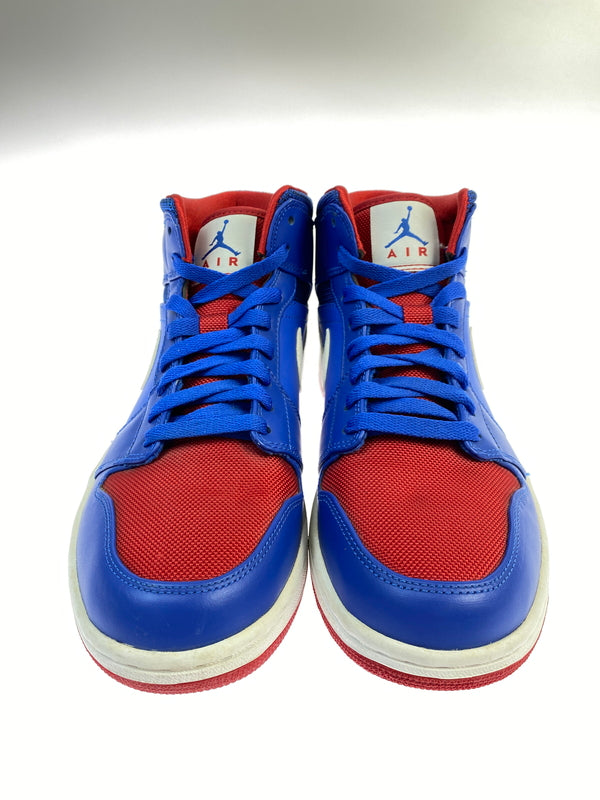 【中古品】【メンズ】 NIKE ナイキ 554724-407 AIR JORDAN 1 MID 靴 シューズ スニーカー 160-260719-AS-11-min サイズ：26.5cm カラー：ブルー/レッド 万代Net店