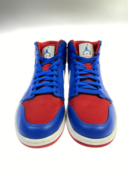 【中古品】【メンズ】 NIKE ナイキ 554724-407 AIR JORDAN 1 MID 靴 シューズ スニーカー 160-260719-AS-11-min サイズ：26.5cm カラー：ブルー/レッド 万代Net店