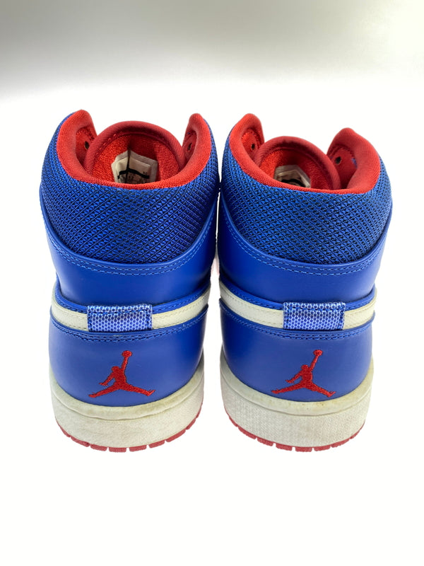 【中古品】【メンズ】 NIKE ナイキ 554724-407 AIR JORDAN 1 MID 靴 シューズ スニーカー 160-260719-AS-11-min サイズ：26.5cm カラー：ブルー/レッド 万代Net店