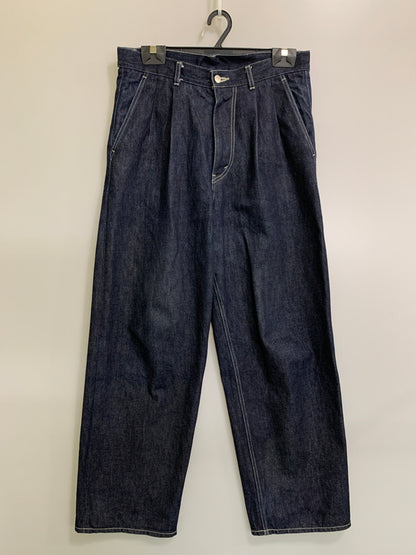 【中古品】【メンズ】 GRAPHPAPER グラフペーパー 22SS SELVAGE DENIM TWO TUCK PANTS GU221-40030B セルビッジデニム ツータックパンツ メンズ ボトムス 151-260717-em-18-min カラー：インディゴブルー 万代Net店