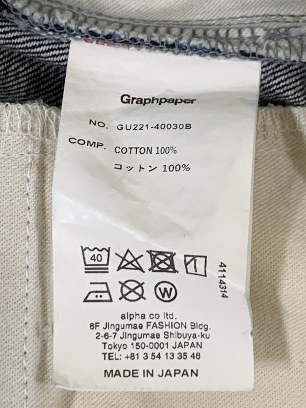 【中古品】【メンズ】 GRAPHPAPER グラフペーパー 22SS SELVAGE DENIM TWO TUCK PANTS GU221-40030B セルビッジデニム ツータックパンツ メンズ ボトムス 151-260717-em-18-min カラー：インディゴブルー 万代Net店