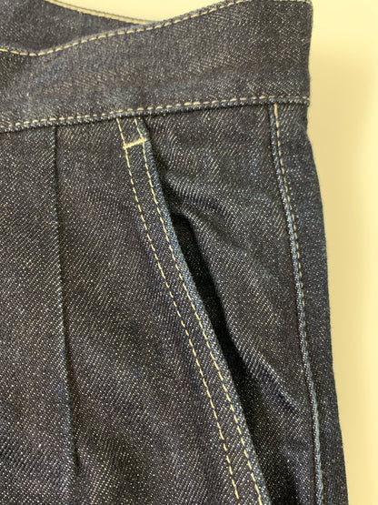 【中古品】【メンズ】 GRAPHPAPER グラフペーパー 22SS SELVAGE DENIM TWO TUCK PANTS GU221-40030B セルビッジデニム ツータックパンツ メンズ ボトムス 151-260717-em-18-min カラー：インディゴブルー 万代Net店