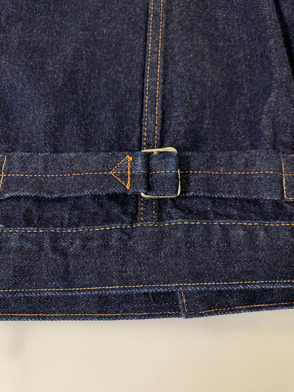 【中古品】【メンズ】 LENO リノ 1ST TYPE 13.5OZ BRENDA BIG TRUCKER JACKET H-JJ003 ブレンダ ビッグトラッカージャケット デニムジャケット メンズ 140-260717-em-11-min サイズ：03 カラー：インディゴブルー 万代Net店