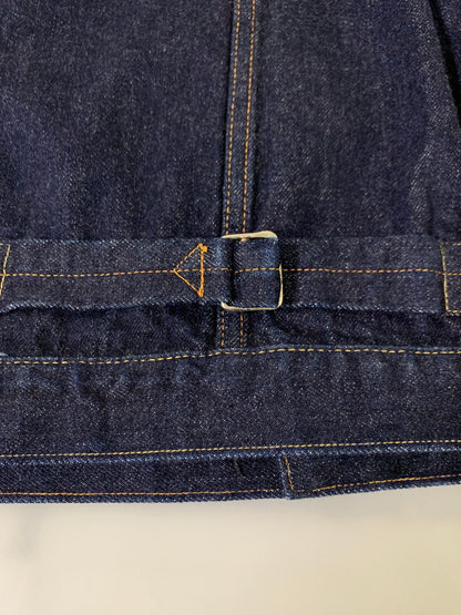 【中古品】【メンズ】 LENO リノ 1ST TYPE 13.5OZ BRENDA BIG TRUCKER JACKET H-JJ003 ブレンダ ビッグトラッカージャケット デニムジャケット メンズ 140-260717-em-11-min サイズ：03 カラー：インディゴブルー 万代Net店