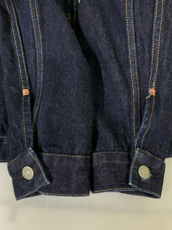 【中古品】【メンズ】 LENO リノ 1ST TYPE 13.5OZ BRENDA BIG TRUCKER JACKET H-JJ003 ブレンダ ビッグトラッカージャケット デニムジャケット メンズ 140-260717-em-11-min サイズ：03 カラー：インディゴブルー 万代Net店
