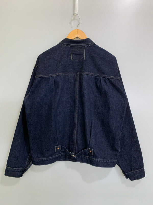【中古品】【メンズ】 LENO リノ 1ST TYPE 13.5OZ BRENDA BIG TRUCKER JACKET H-JJ003 ブレンダ ビッグトラッカージャケット デニムジャケット メンズ 140-260717-em-11-min サイズ：03 カラー：インディゴブルー 万代Net店