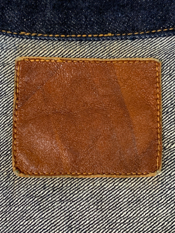 【中古品】【メンズ】 LENO リノ 1ST TYPE 13.5OZ BRENDA BIG TRUCKER JACKET H-JJ003 ブレンダ ビッグトラッカージャケット デニムジャケット メンズ 140-260717-em-11-min サイズ：03 カラー：インディゴブルー 万代Net店