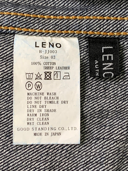 【中古品】【メンズ】 LENO リノ 1ST TYPE 13.5OZ BRENDA BIG TRUCKER JACKET H-JJ003 ブレンダ ビッグトラッカージャケット デニムジャケット メンズ 140-260717-em-11-min サイズ：03 カラー：インディゴブルー 万代Net店