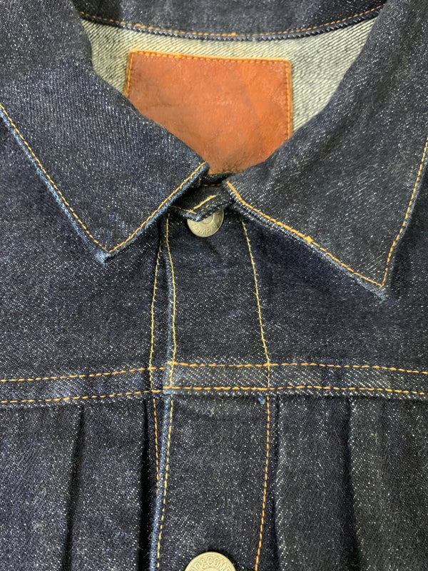 【中古品】【メンズ】 LENO リノ 1ST TYPE 13.5OZ BRENDA BIG TRUCKER JACKET H-JJ003 ブレンダ ビッグトラッカージャケット デニムジャケット メンズ 140-260717-em-11-min サイズ：03 カラー：インディゴブルー 万代Net店