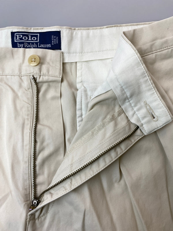 【中古品】【メンズ】 POLO RALPH LAUREN ポロ・ラルフローレン HAMMOND CHINO PANTS ハモンド チノパンツ メンズ ボトムス ヴィンテージ ポロチノ 157-260717-em-55-min サイズ：W34L29 カラー：アイボリー 万代Net店