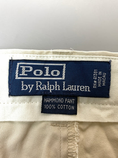 【中古品】【メンズ】 POLO RALPH LAUREN ポロ・ラルフローレン HAMMOND CHINO PANTS ハモンド チノパンツ メンズ ボトムス ヴィンテージ ポロチノ 157-260717-em-55-min サイズ：W34L29 カラー：アイボリー 万代Net店