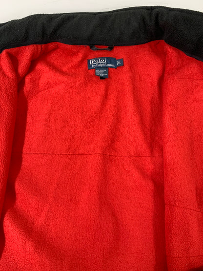 【中古品】【メンズ】 POLO RALPH LAUREN ポロ・ラルフローレン OLARTEC LOGO FLEECE JACKET フリースジャケット アウター 146-260729-AS-1-min サイズ：L カラー：レッド 万代Net店