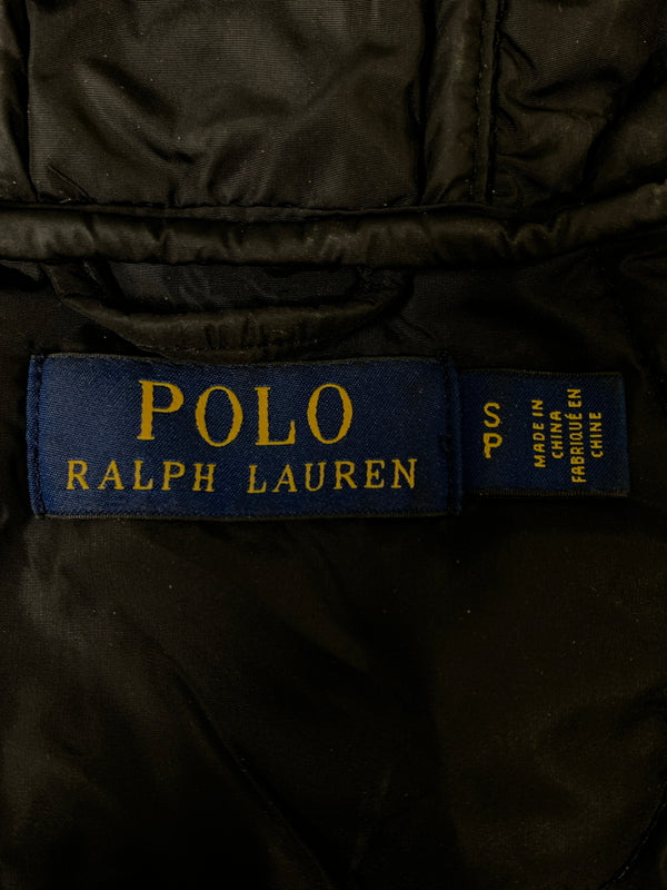 【中古品】【メンズ】 POLO RALPH LAUREN ポロ・ラルフローレン LOGO HOODED VEST ロゴフーデッドベスト フード ベストジャケット 147-260714-ta-42-min サイズ：S カラー：ブラック 万代Net店