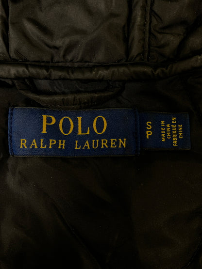 【中古品】【メンズ】 POLO RALPH LAUREN ポロ・ラルフローレン LOGO HOODED VEST ロゴフーデッドベスト フード ベストジャケット 147-260714-ta-42-min サイズ：S カラー：ブラック 万代Net店