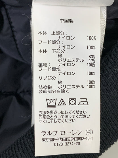 【中古品】【メンズ】 POLO RALPH LAUREN ポロ・ラルフローレン LOGO HOODED VEST ロゴフーデッドベスト フード ベストジャケット 147-260714-ta-42-min サイズ：S カラー：ブラック 万代Net店