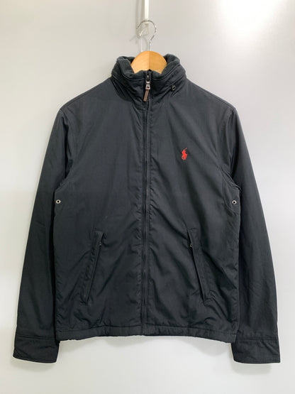 【中古品】【メンズ】 POLO RALPH LAUREN ポロ・ラルフローレン LOGO ZIP JACKET ロゴジップジャケット アウター 147-260729-AS-2-min サイズ：XS カラー：ブラック 万代Net店