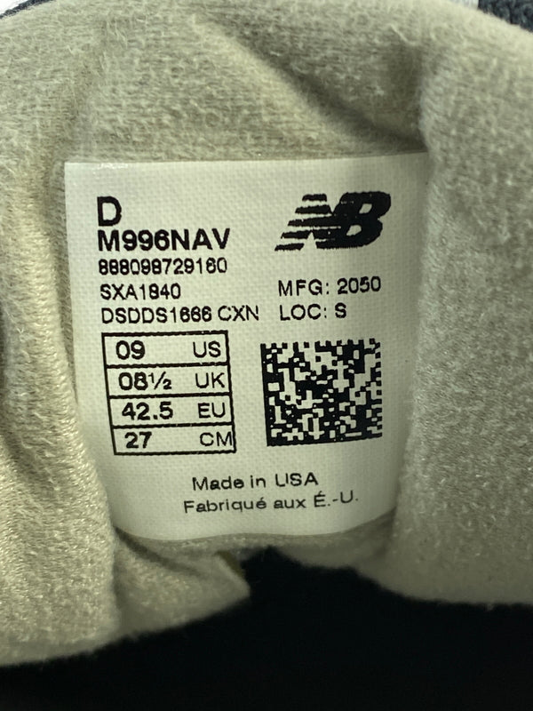 【中古品】【メンズ】 NEW BALANCE ニューバランス M996NAV 靴 シューズ スニーカー 162-260719-AS-17-min サイズ：27cm カラー：ネイビー(変色でグレーに近い色) 万代Net店