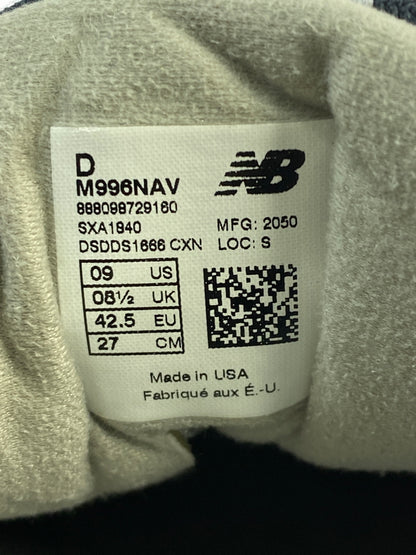 【中古品】【メンズ】 NEW BALANCE ニューバランス M996NAV 靴 シューズ スニーカー 162-260719-AS-17-min サイズ：27cm カラー：ネイビー(変色でグレーに近い色) 万代Net店