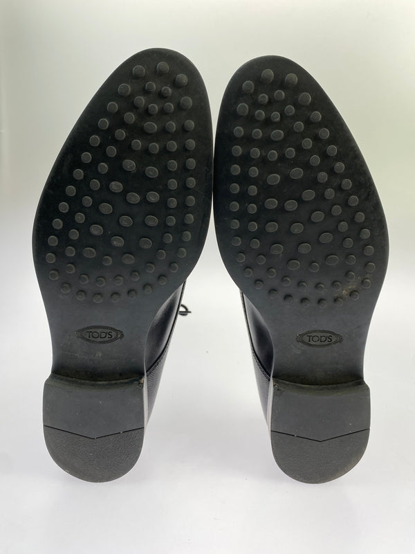 【中古品】【メンズ】 TOD'S トッズ ダービーシューズ 靴 レザー 165-260719-AS-27-min サイズ：6 1/2 カラー：ブラック 万代Net店