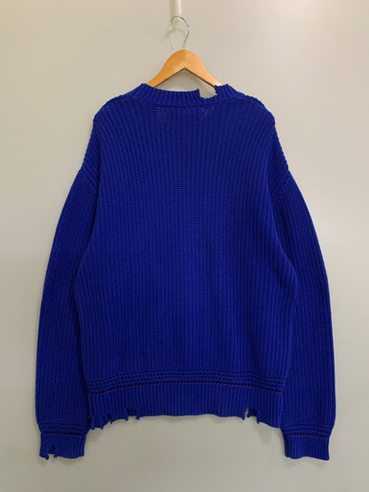 【中古品】【メンズ】 SANDWATERR サンドウォーター ORGANIZED CREW NECK SWEATER オーガナイズド クルー ネック セーター SW-K0101 ニット 140-260714-ta-38-min サイズ：3 カラー：ブルー 万代Net店