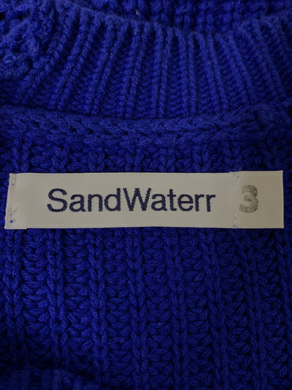 【中古品】【メンズ】 SANDWATERR サンドウォーター ORGANIZED CREW NECK SWEATER オーガナイズド クルー ネック セーター SW-K0101 ニット 140-260714-ta-38-min サイズ：3 カラー：ブルー 万代Net店