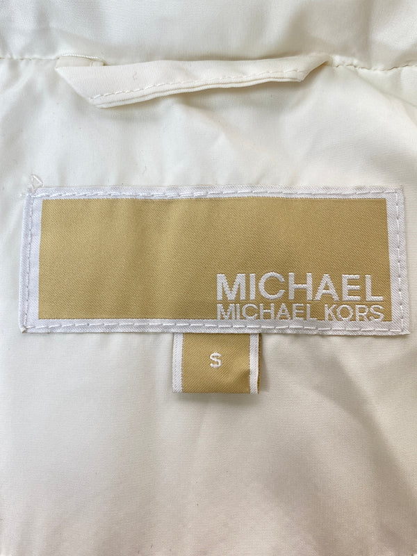 【中古品】【レディース】 MICHAEL KORS マイケルコース PUFFER JACKET 77C5471M42 中綿 ジャケット アウター 169-260731-yn-34-min サイズ：S カラー：ホワイト 万代Net店