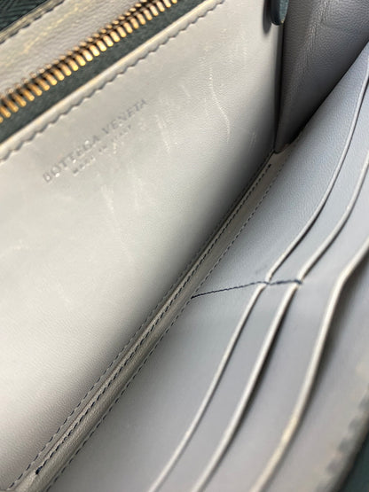 【中古品】【メンズ】 BOTTEGA VENETA ボッテガヴェネタ イントレチャートラウンドジップロングウォレット 長財布 181-260719-AS-31-min カラー：グリーン 万代Net店