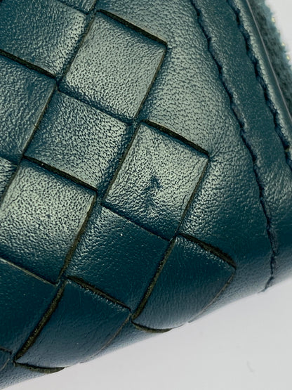 【中古品】【メンズ】 BOTTEGA VENETA ボッテガヴェネタ イントレチャートラウンドジップロングウォレット 長財布 181-260719-AS-31-min カラー：グリーン 万代Net店