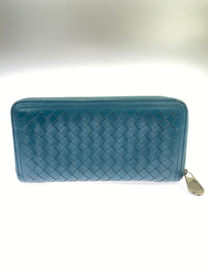 【中古品】【メンズ】 BOTTEGA VENETA ボッテガヴェネタ イントレチャートラウンドジップロングウォレット 長財布 181-260719-AS-31-min カラー：グリーン 万代Net店