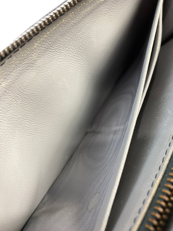 【中古品】【メンズ】 BOTTEGA VENETA ボッテガヴェネタ イントレチャートラウンドジップロングウォレット 長財布 181-260719-AS-31-min カラー：グリーン 万代Net店