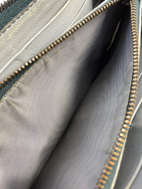 【中古品】【メンズ】 BOTTEGA VENETA ボッテガヴェネタ イントレチャートラウンドジップロングウォレット 長財布 181-260719-AS-31-min カラー：グリーン 万代Net店