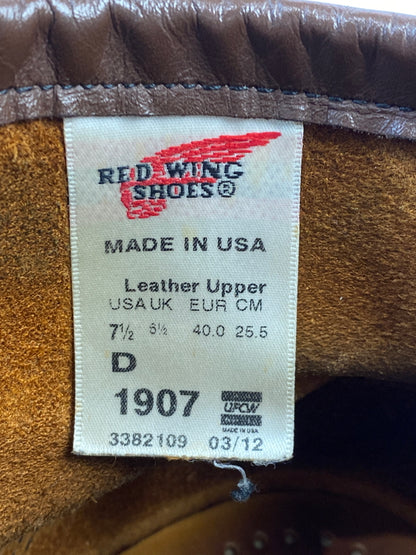 【現状渡し品】【メンズ/レディース】 RED WING レッドウィング 1907 6-INCH CLASSIC MOC 靴 シューズ ブーツ 164-260719-AS-22-min サイズ：25.5cm カラー：ブラウン 万代Net店